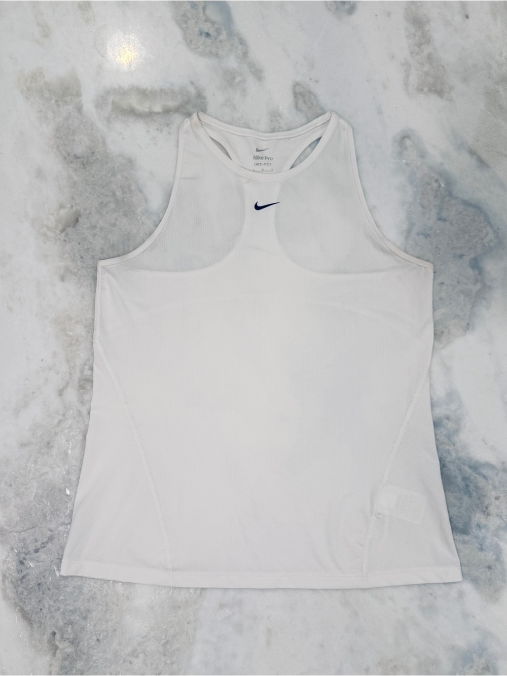 Nike tank Dri-Fit racerback mesh *hard to find* white large L